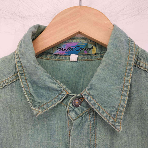 GENTLE CONCEPT 染め加工 L/S シャツ メンズ M