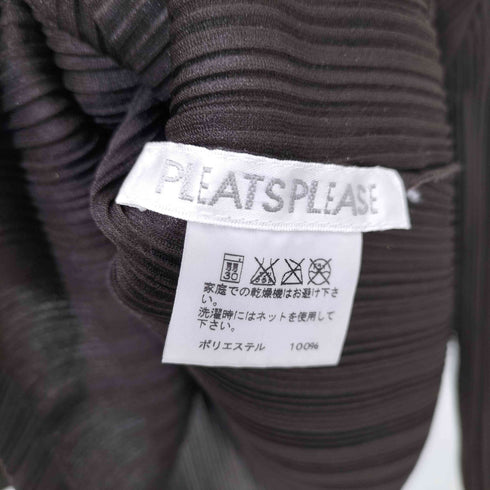 プリーツプリーズイッセイミヤケ PLEATS PLEASE ISSEY MIYAKE Uネック プリーツ カットソー レディース JPN:3