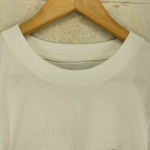 両面プリントクルーネックバンドTシャツ メンズ L