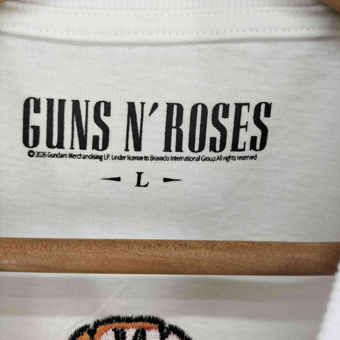両面プリントクルーネックバンドTシャツ メンズ L