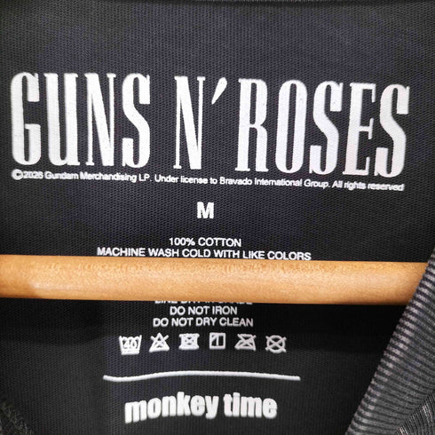 モンキータイム MONKEY TIME 両面プリントクルーネックバンドTシャツ メンズ M
