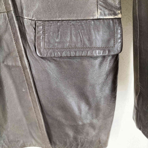 バナナリパブリック BANANA REPUBLIC 90-00S general leather 本革 ショートレザーコート レディース S