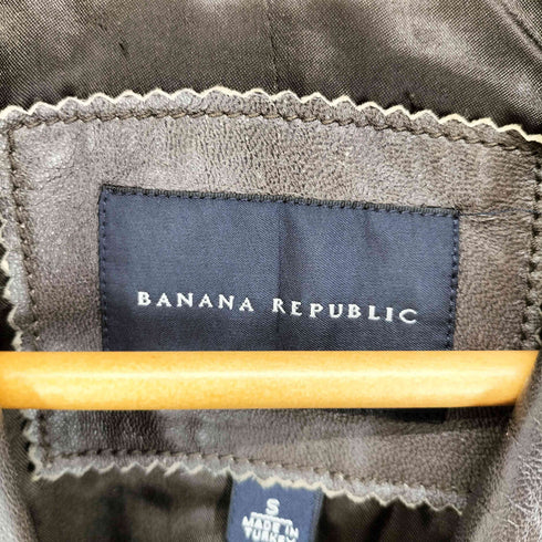 バナナリパブリック BANANA REPUBLIC 90-00S general leather 本革 ショートレザーコート レディース S