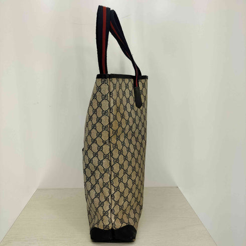 グッチ GUCCI ヴィンテージ シェリーライン GGプラスレザー レザーパッチ トートバッグ メンズ