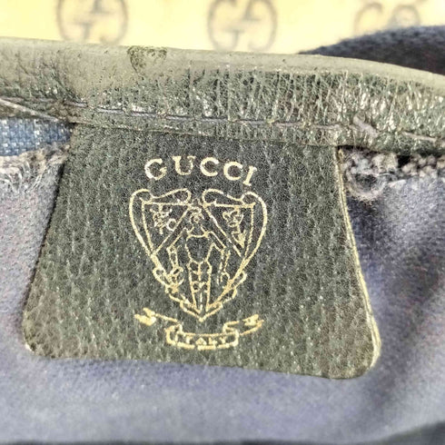グッチ GUCCI ヴィンテージ シェリーライン GGプラスレザー レザーパッチ トートバッグ メンズ