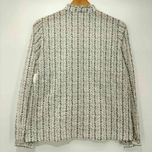ヨークランド YORKLAND 小花柄 フリル襟 L/S シャツ レディース JPN:M