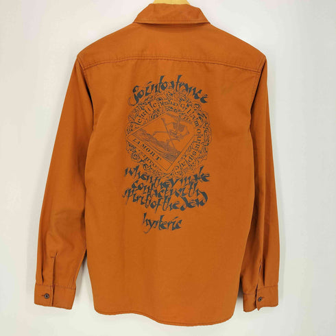 ヒステリック HYSTERIC LA MORT バックプリント ジップポケット ワークシャツ メンズ FREE