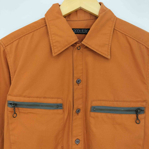 ヒステリック HYSTERIC LA MORT バックプリント ジップポケット ワークシャツ メンズ FREE