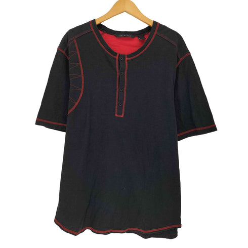 ショーンジョン Sean john ヘンリーネック ステッチデザインTシャツ メンズ XXL