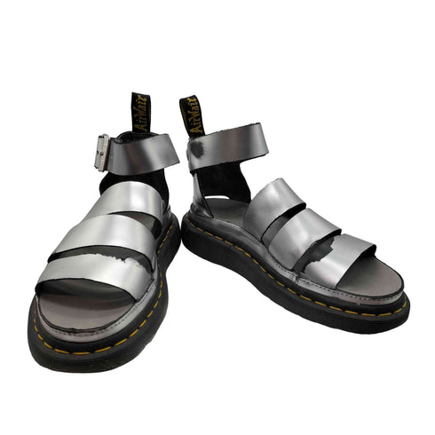 ドクターマーチン Dr.Martens CLARISSA 2 SILVER METALLIC CALF SANDALS クラリッサ 2 サンダル レディース