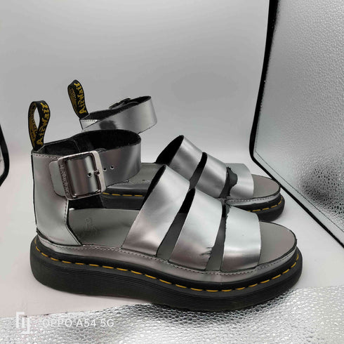 ドクターマーチン Dr.Martens CLARISSA 2 SILVER METALLIC CALF SANDALS クラリッサ 2 サンダル レディース