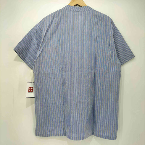 フォーティーカラッツアンドタケオキクチ 40ct & 525 BY TAKEO KIKUCHI THOMAS MASON バンドカラー マルチストライプ S/S プルオーバー シャツ メンズ JPN:1
