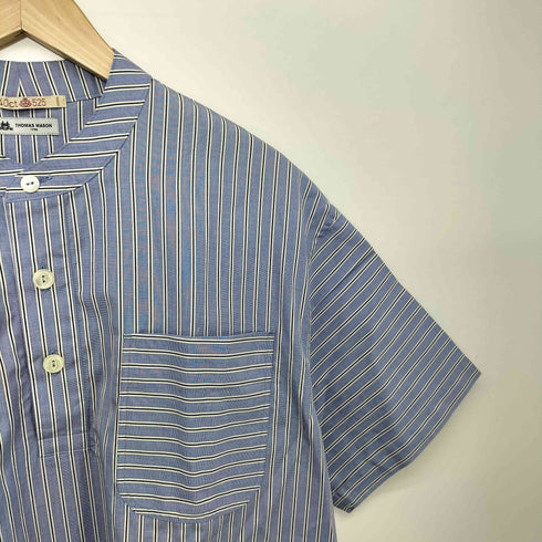 フォーティーカラッツアンドタケオキクチ 40ct & 525 BY TAKEO KIKUCHI THOMAS MASON バンドカラー マルチストライプ S/S プルオーバー シャツ メンズ JPN:1