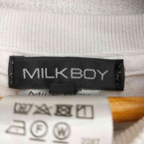 ミルクボーイ MILKBOY RED ALERT TEE 猫 フロントプリント S/S Tシャツ メンズ JPN:XL
