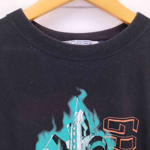 コスパ COSPA キャラクタープリントクルーネックTシャツ メンズ L