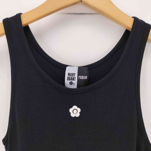 マリークワント MARY QUANT ワンポイント 刺繍 バルーン タンクトップ レディース FREE