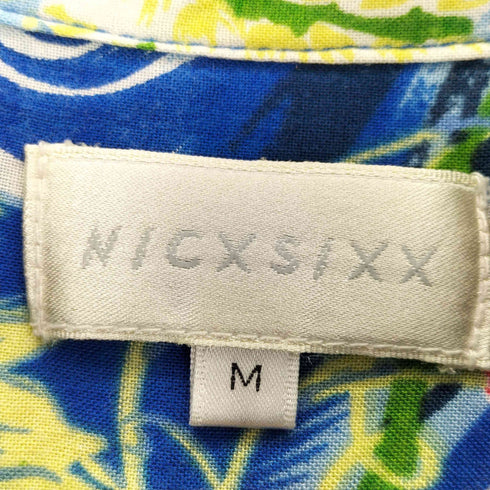 NICXSIXX 金魚柄 アロハシャツ メンズ M
