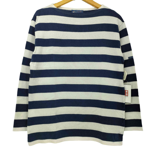 セントジェームス SAINT JAMES フランス製 コットン バスク シャツ メンズ import:M