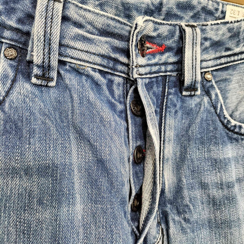 ディーゼル DIESEL 00s Y2K LARKEE ボタンフライ スリムストレート デニム メンズ W28 L32