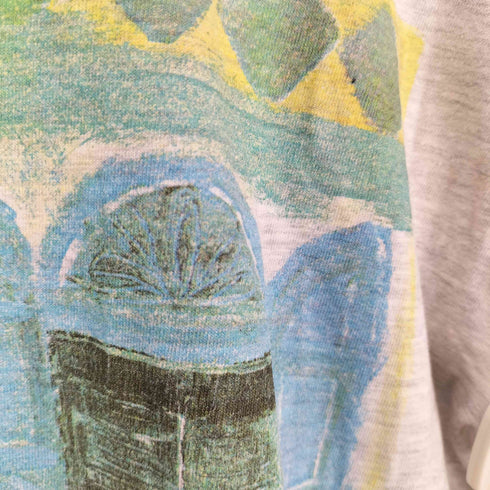 バナナリパブリック BANANA REPUBLIC 袖裾シングル 両面プリントクルーネックTシャツ メンズ