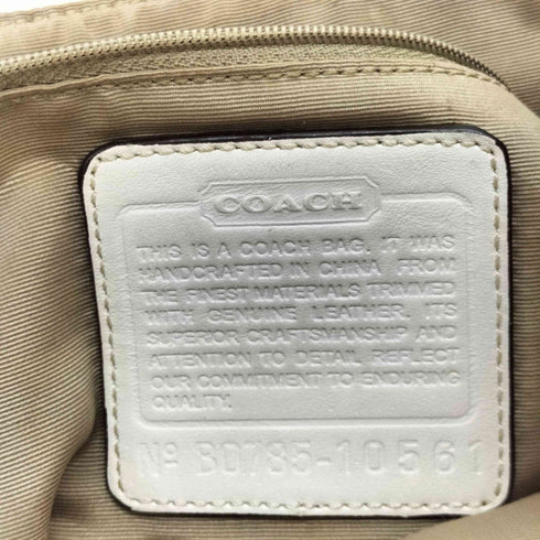 コーチ COACH シグネチャーロゴ キャンバス レザー切替ショルダーバッグ Y2K レディース