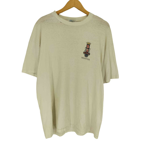 ヘインズ Hanes 90s- USA製 袖裾シングル BB KING'S BLUES CLUB 両面プリントクルーネックTシャツ メンズ XL