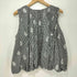 ヌキテパ NE QUITTEZ PAS Poplin Foil Print Balloon Top レディース