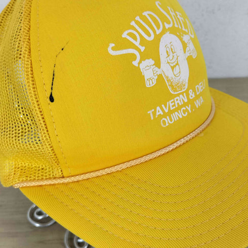 W.H SPUD SHED プリント メッシュキャップ メンズ