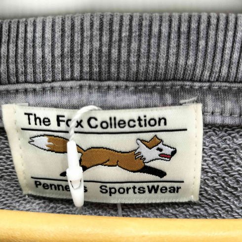 ペニーズ PENNEYS ペニーズ 別注 THE FOX ロゴ ヴィンテージスノーウォッシュ加工 ワッペン刺繍 半袖スウェットカットソー メンズ JPN:L