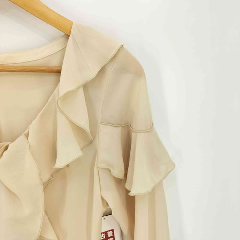 マウジー moussy 26ss CHIFFON RUFFLE ブラウス レディース FREE