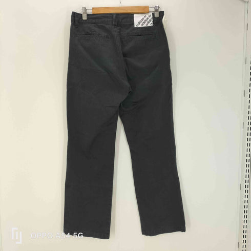 アディダス adidas 00S 08AW トレフォイル ロゴ Dカン付き サイド 3ストライプ ライン ブラック チノ トラウザー パンツ チノパン メンズ M