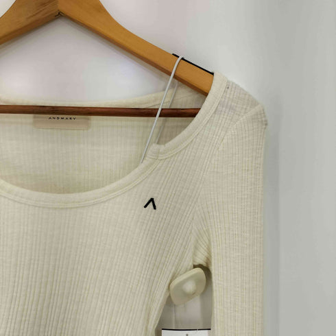 アンドマリー AND MARY Lala shirring ribbon tops レディース FREE