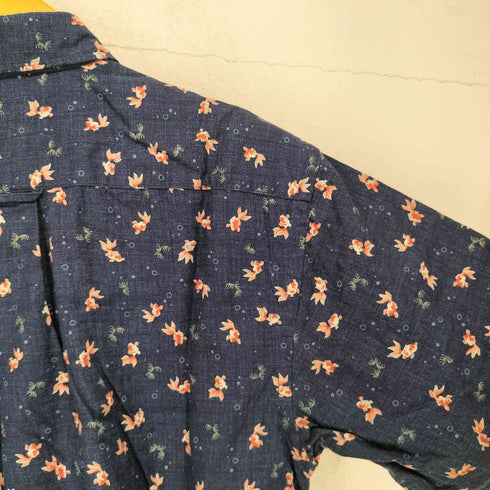 CHE-ST DESIGN 金魚 和柄 レギュラーシャツ メンズ L