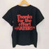 REBELLE LUXE THANKS FOR THE EFFORT HATERS テキストプリント 襟ダメージ シングルステッチ クルーネックTシャツ street メンズ