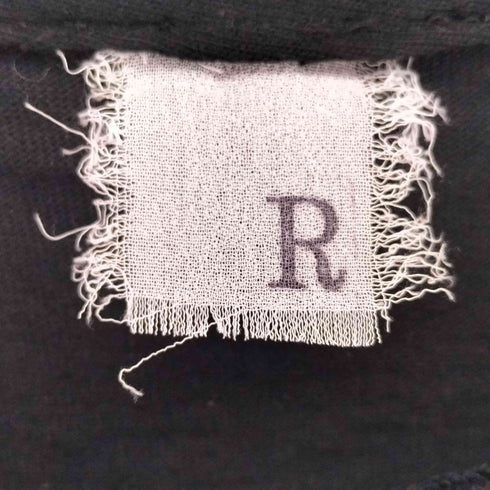 REBELLE LUXE THANKS FOR THE EFFORT HATERS テキストプリント 襟ダメージ シングルステッチ クルーネックTシャツ street メンズ
