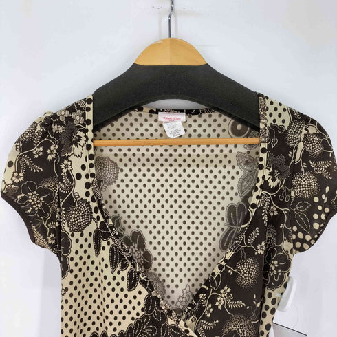 KHAKI KREW / Y2K ドット&ペイズリー カシュクール ワンピース レディース import:S