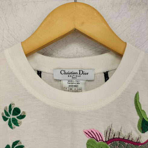 クリスチャンディオール Christian Dior Adiorable 69 刺繍Tシャツ ジョンガリアーノ期 レディース US:10