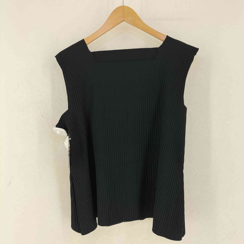 イッセイミヤケミー ISSEY MIYAKE me プリーツ ノースリーブブラウス レディース