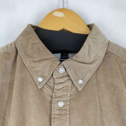 トミーヒルフィガー TOMMY HILFIGER ロゴ刺繍 コーデュロイ ボタンダウン L/S シャツ メンズ import:M