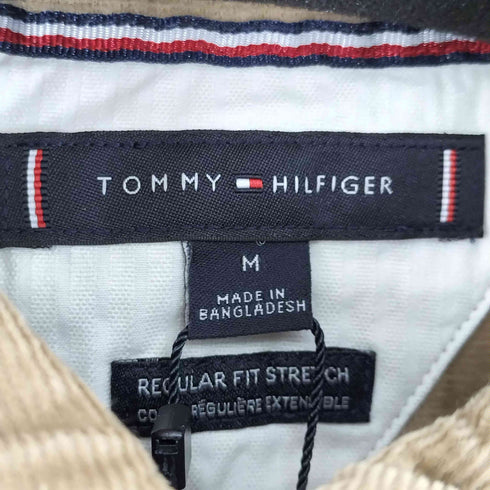 トミーヒルフィガー TOMMY HILFIGER ロゴ刺繍 コーデュロイ ボタンダウン L/S シャツ メンズ import:M