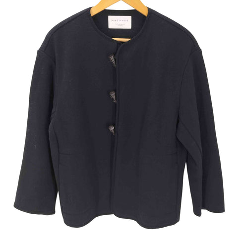 マカフィー MACPHEE ノーカラーラッセルジャケット レディース JPN:36