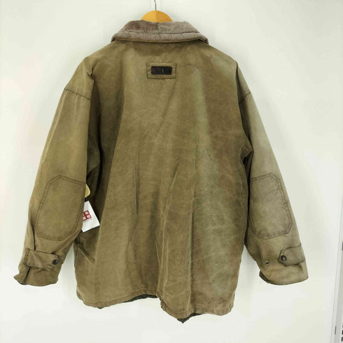 P.G.FIELD オイルド ハンティングジャケット 襟&袖裏コーズ メンズ import:XL