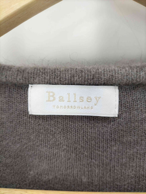 ボールジー BALLSEY ダブルフェイスフォックス ウエストギャザーカーディガン レディース JPN:S