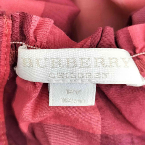 バーバリー BURBERRY CHILDREN フロントギャザー チェック キャミソール レディース 14Y