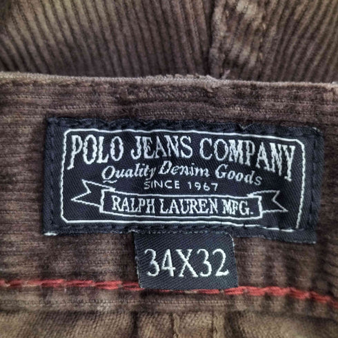 ポロジーンズカンパニーラルフローレン POLO JEANS COMPANY RALPH LAUREN 90-00s ボタンフライ コーデュロイパンツ メンズ 34