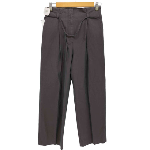 デプレ DES PRES コットンナイロンパウダリーワッシャー ハイウエストパンツ レディース JPN:36