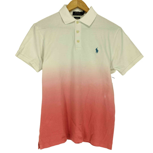 ポロラルフローレン POLO RALPH LAUREN CUSTOM FIT ポニー刺繍 グラデーションデザインポロシャツ メンズ S