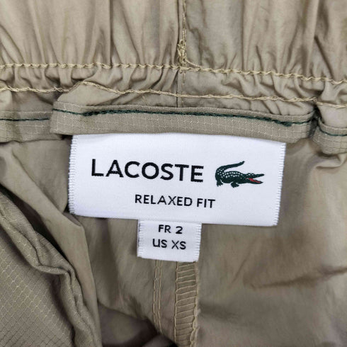 ラコステ LACOSTE ドローコード付き ナイロンカーゴパンツ レディース JPN:XS