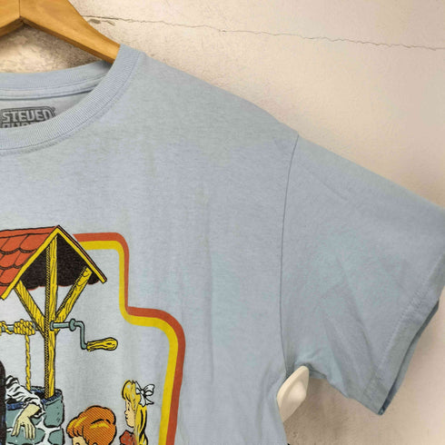 STEVEN RHODES フロントプリントクルーネックTシャツ メンズ M
