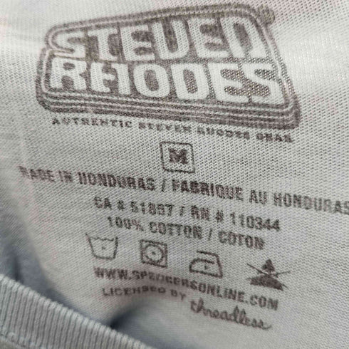 STEVEN RHODES フロントプリントクルーネックTシャツ メンズ M